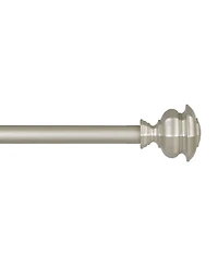 Lauren Ralph Lauren Welford 1" Adjustable Window Curtain Rod and Finial 22 Piece Set, 36"-72"