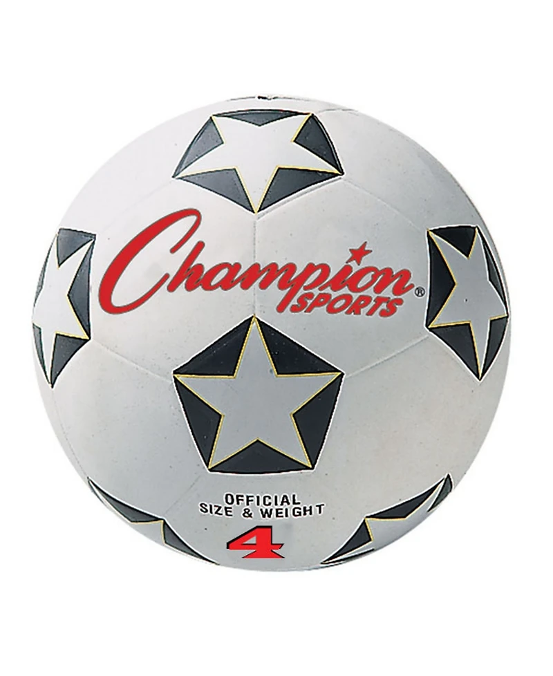 Champion Sports Rubber Soccer Ball, Set of 3