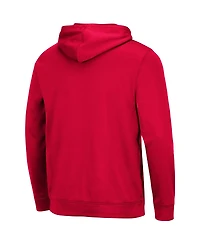 Men's Colosseum Scarlet Nebraska Huskers Lantern Pullover Hoodie