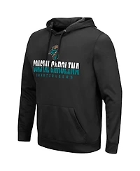 Men's Colosseum Black Coastal Carolina Chanticleers Lantern Pullover Hoodie