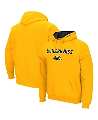 Colosseum Men's Southern Miss Golden Eagles Arch and Logo Pullover Hoodie