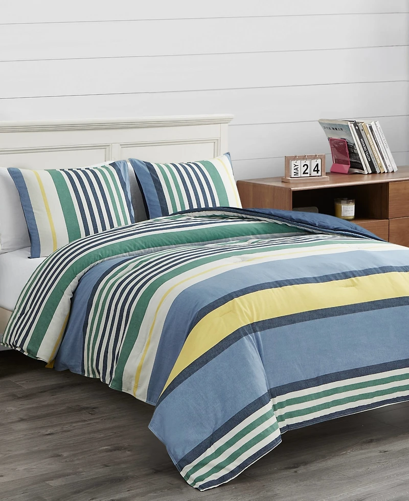 Nautica Dover Reversible 3-Piece Comforter Set, King