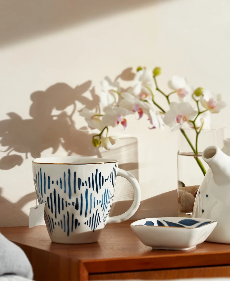 Lenox Blue Bay Set/4 Assorted Dessert Mugs