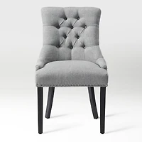 WestinTrends Upholstered Wingback Button Tufted Dining Chair