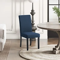 WestinTrends Upholstered Linen Fabric Dining Chair