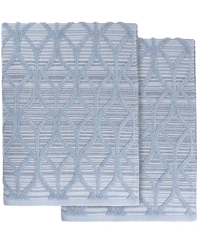 Linum Home Alev Jacquard 2 Piece Turkish Cotton Bath Towel Set
