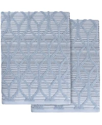 Linum Home Alev Jacquard 2 Piece Turkish Cotton Bath Towel Set
