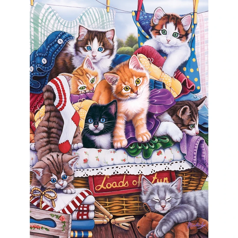 MasterPieces Playful Paws Loads of Fun 300 Piece Ez Grip Jigsaw Puzzle