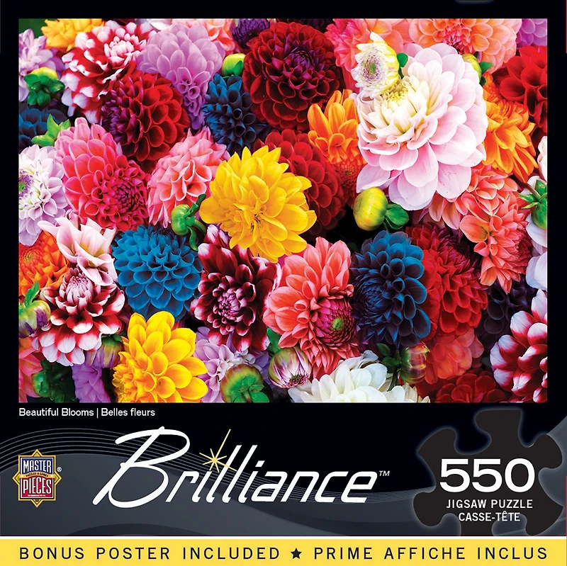 Brilliance - Beautiful Blooms 550 Piece Adult Jigsaw Puzzle