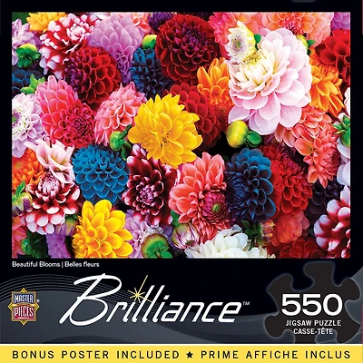 Brilliance - Beautiful Blooms 550 Piece Adult Jigsaw Puzzle