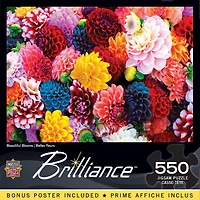 Brilliance - Beautiful Blooms 550 Piece Adult Jigsaw Puzzle