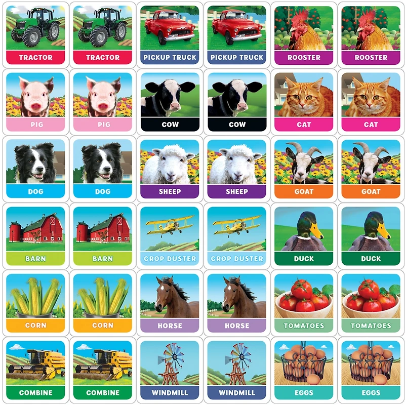 MasterPieces Officially Licensed Old MacDonald Matching Game for Kids