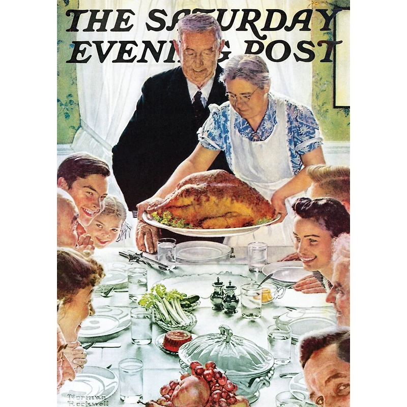 Masterpieces Saturday Evening Post - Freedom from Want 1000 Piece Puzzle