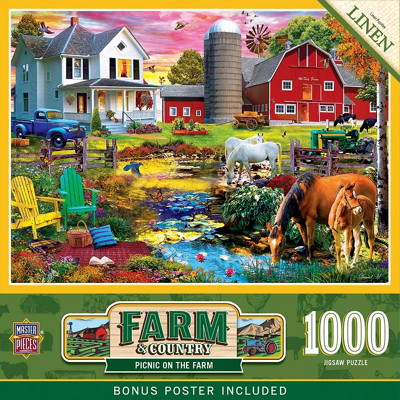Masterpieces Farm & Country - Picnic on the Farm 1000 Piece Puzzle