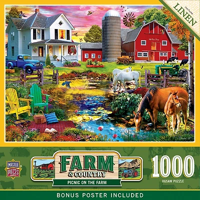 Masterpieces Farm & Country - Picnic on the Farm 1000 Piece Puzzle