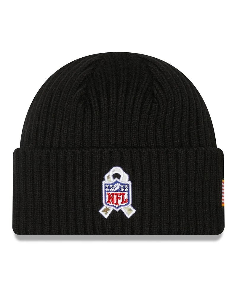 Men's New Era Black Arizona Cardinals 2022 Salute To Service Knit Hat