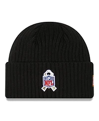 Men's New Era Black Arizona Cardinals 2022 Salute To Service Knit Hat