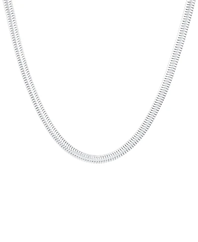 And Now This Snake Chain Necklace in 18K Gold Plated or Silver Plated Brass
