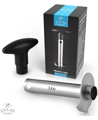 Heavy Duty Pineapple Corer & Slicer + Eye Removal Tool with Reinforced Blade