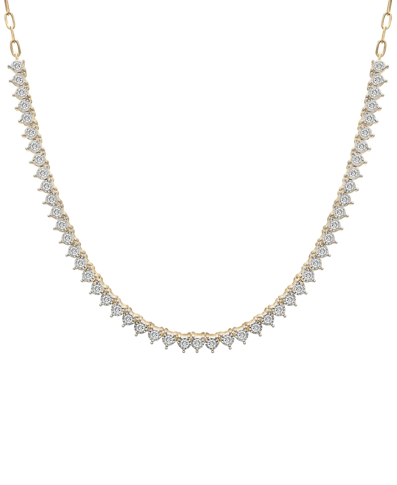 Wrapped Diamond 16" Collar Necklace (1 ct. t.w.), Created for Macy's