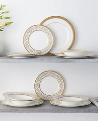 Noritake Summit Gold 12-Piece Dinnerware Set, Service for 4