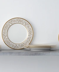 Noritake Summit Gold Set of 4 Salad Plates, Service For 4