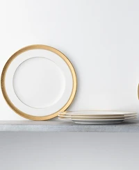 Noritake Summit Gold Set of 4 Dinner Plates, Service For 4