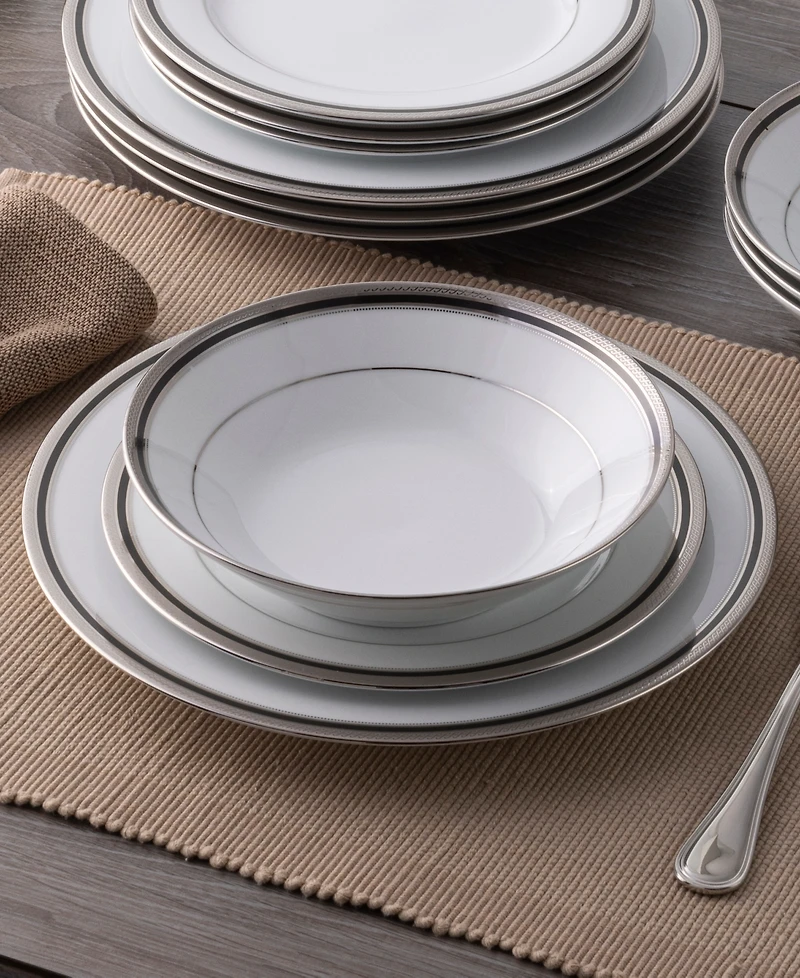 Noritake Austin Platinum 12-Piece Dinnerware Set, Service for 4
