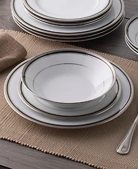 Noritake Austin Platinum 12-Piece Dinnerware Set, Service for 4