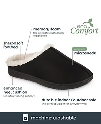 Isotoner Signature Women's Microsuede Rory hoodback Comfort Slippers