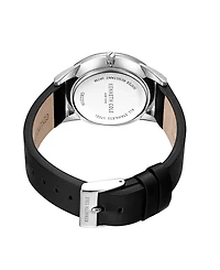 Kenneth Cole New York Men's Modern Classic Black Genuine Leather Strap Watch 42mm