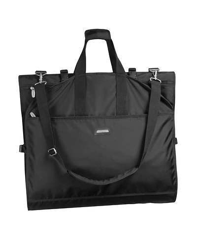 66" Premium Tri-Fold Carry On Destination Wedding Gown Travel Bag with Pockets