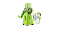 Zulay Kitchen Manual Rotary Cheese Grater With 3 Interchangeable Blades