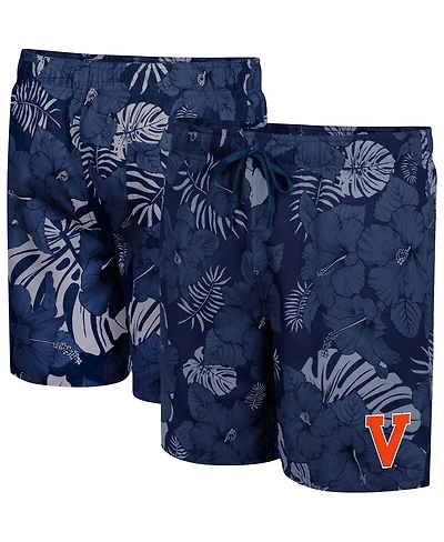 Men's Colosseum Navy Virginia Cavaliers The Dude Swim Shorts