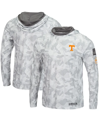 Men's Colosseum Arctic Camo Tennessee Volunteers Oht Military-inspired Appreciation Long Sleeve Hoodie Top