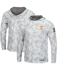 Men's Colosseum Arctic Camo Tennessee Volunteers Oht Military-inspired Appreciation Long Sleeve Hoodie Top