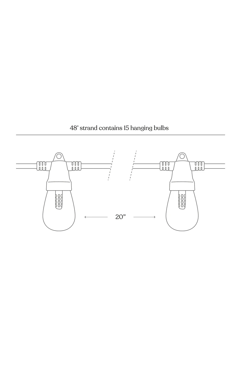 Ambience Pro 48 ft. Outdoor Solar Led String Lights in Soft White