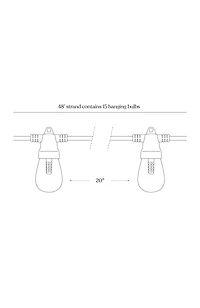 Ambience Pro 48 ft. Outdoor Solar Led String Lights in Soft White