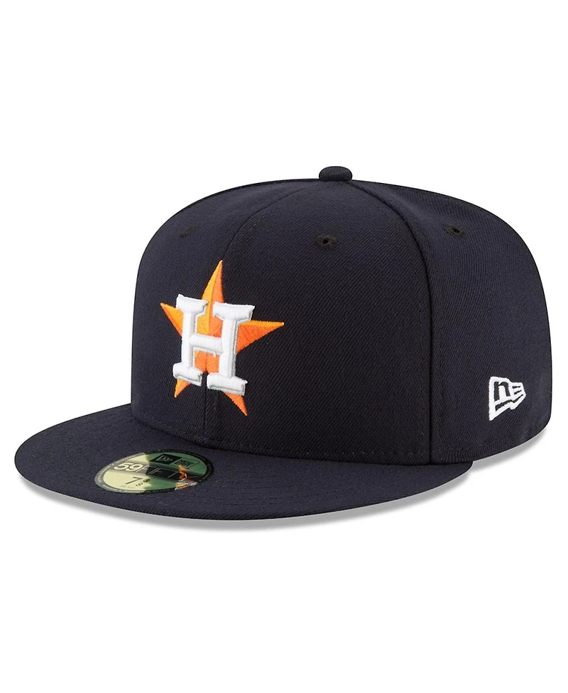Men's New Era Navy Houston Astros 2022 World Series Side Patch 59FIFTY Fitted Hat
