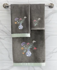 Linum Home Turkish Cotton Stella Embellished 2-Pc. Hand Towel Set