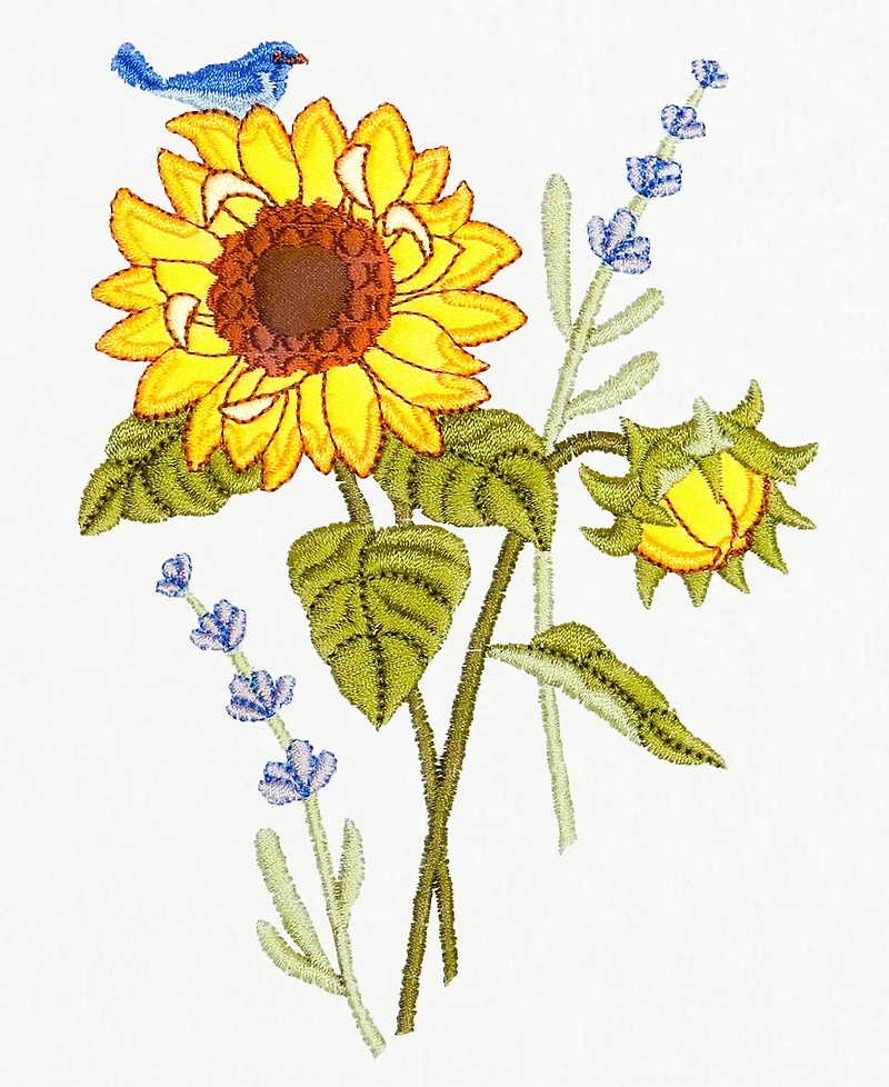 Linum Home Turkish Cotton Girasol Embellished 2-Pc. Hand Towel Set