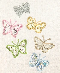 Linum Home Turkish Cotton Mariposa Embellished 2-Pc. Hand Towel Set