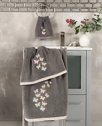 Linum Home Turkish Cotton Mariposa Embellished -Pc. Bath Towel Set