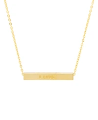 Macy's Gold Plated Love, Faith, Believe, Blessed Necklace
