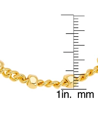 Macy's Gold Plated Chain Link Bracelet