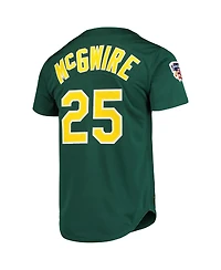 Men's Mitchell & Ness Mark McGwire Green Oakland Athletics 1997 Cooperstown Collection Authentic Jersey