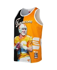 Men's Mitchell & Ness Peyton Manning Black, Tennessee Orange Tennessee Volunteers Sublimated Player Tank Top