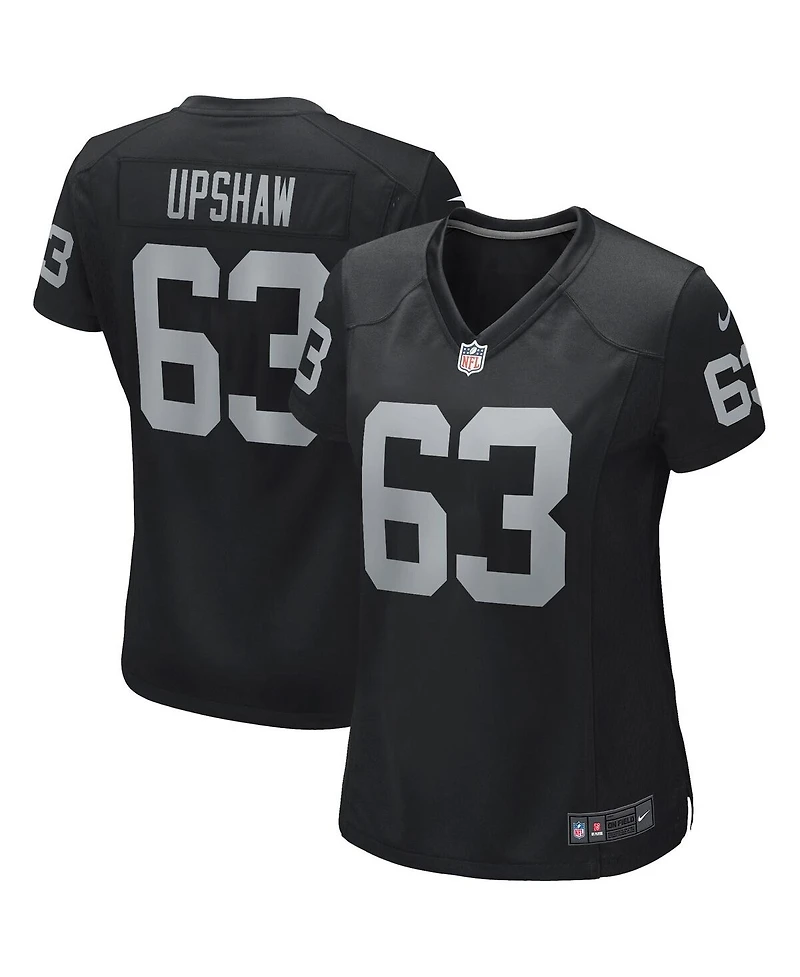 Women's Nike Gene Upshaw Black Las Vegas Raiders Game Retired Player Jersey
