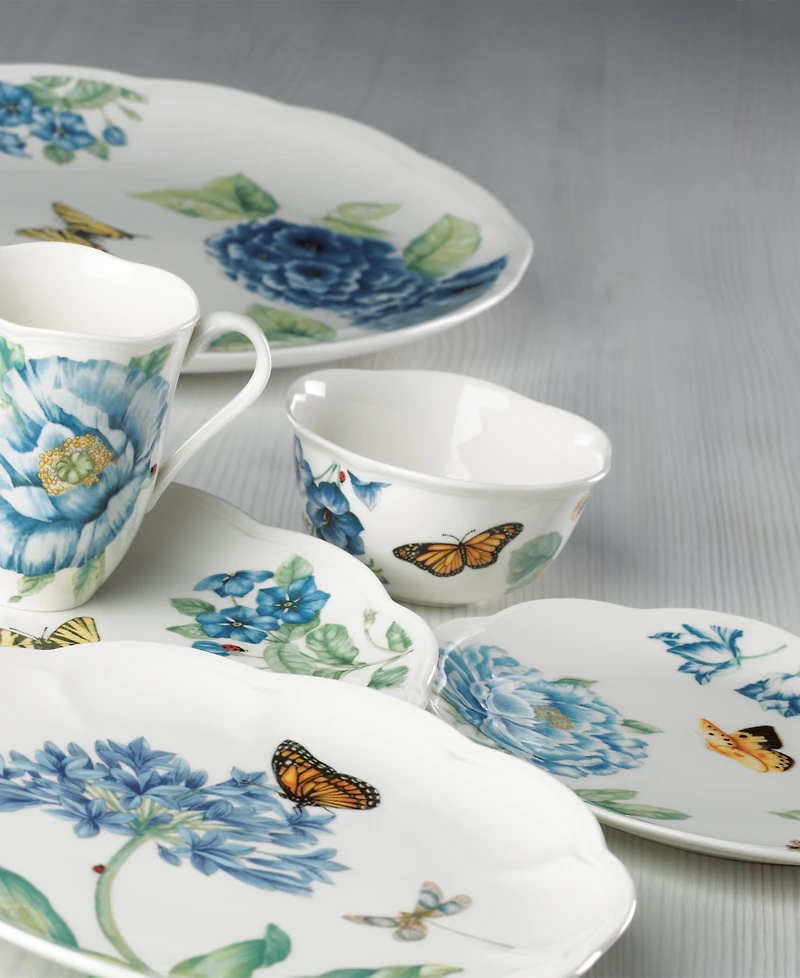 Lenox Butterfly Meadow Blue Assorted Dessert Plates, Set of 4