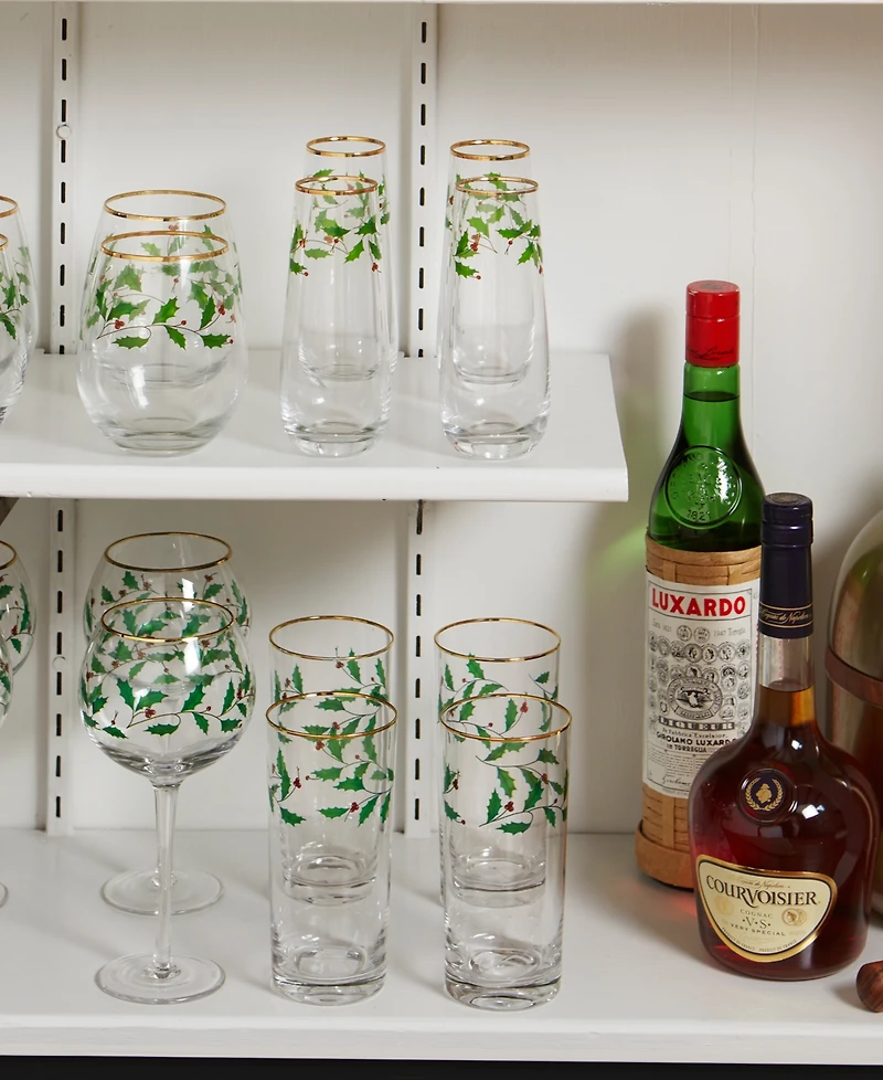 Lenox Holiday Highball Glasses, Set of 4
